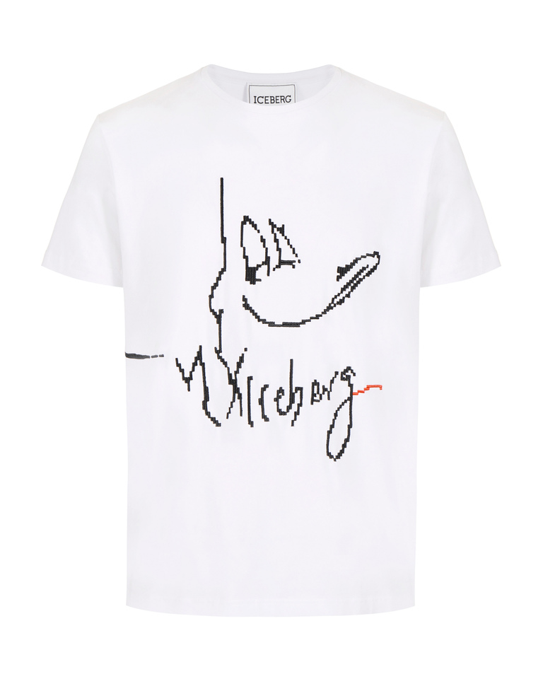 Embroidered Daffy Duck t-shirt - Preview man | Iceberg - Official Website