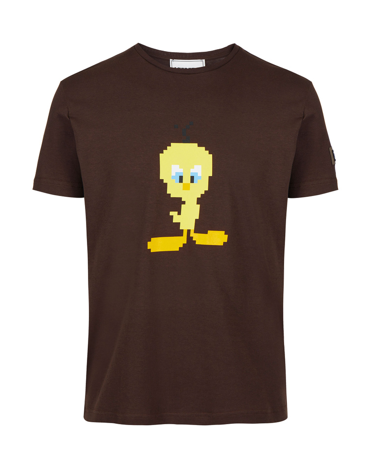 Tweety logo t-shirt in brown - T-shirts & polo | Iceberg - Official Website