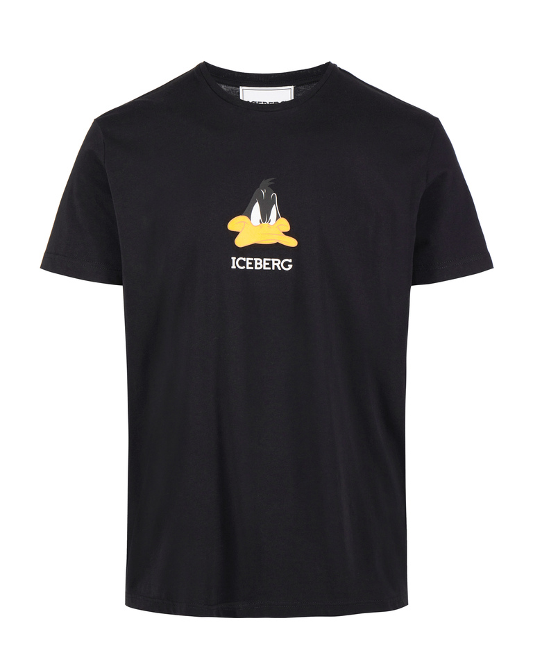 Black Daffy Duck logo t-shirt | Iceberg - Official Website