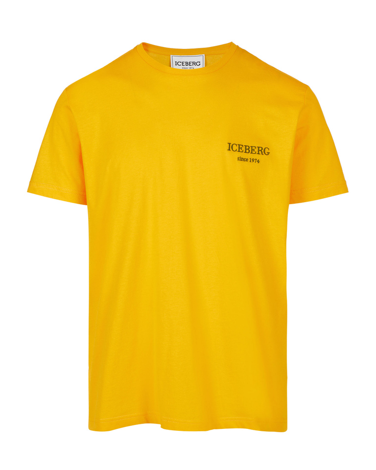 T-shirt gialla logo heritage - Uomo | Iceberg - Official Website