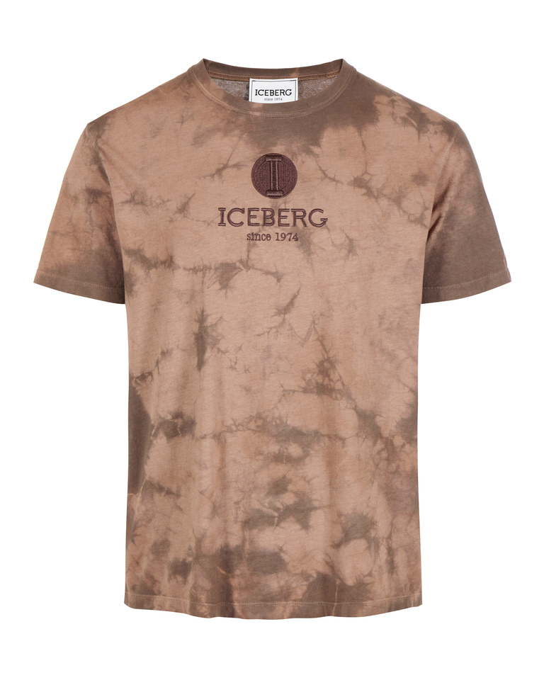 Brown cloudy print t-shirt - ICEBERG SUSTAINABLE | Iceberg - Official Website