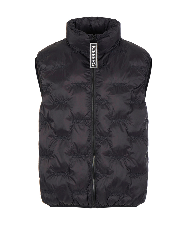 Gilet imbottito con logo istituzionale - Shop by mood | Iceberg - Official Website