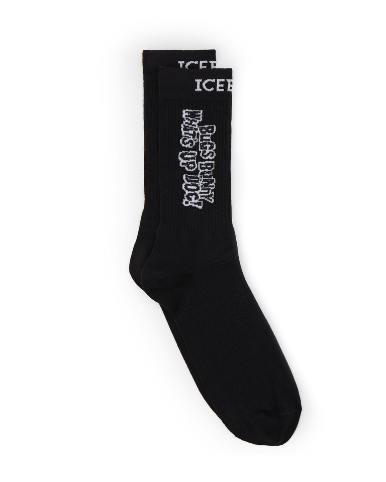 CNY Bugs Bunny print socks in black - socks | Iceberg - Official Website