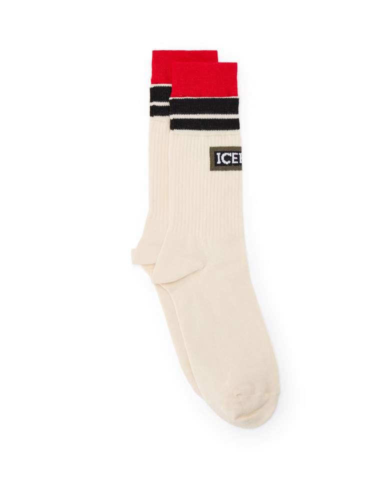 Socks with institutional logo - carosello HP man accessories | Iceberg - Official Website