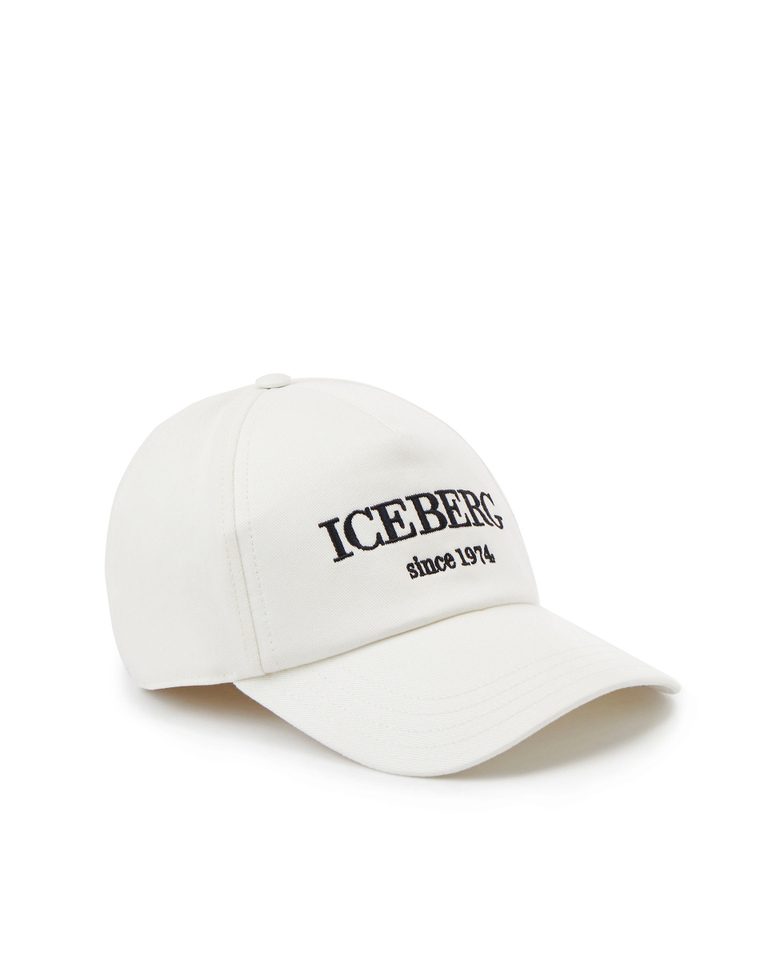 Heritage logo white baseball cap - Hats  | Iceberg - Official Website