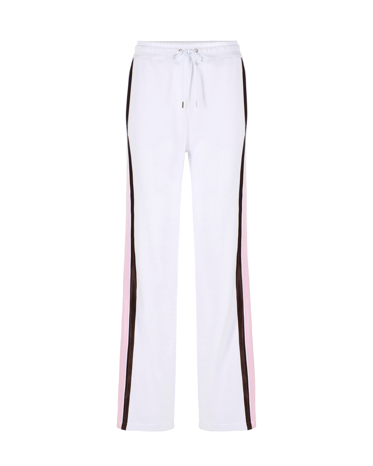 Contrasting stripes sport-style trousers - Trousers | Iceberg - Official Website