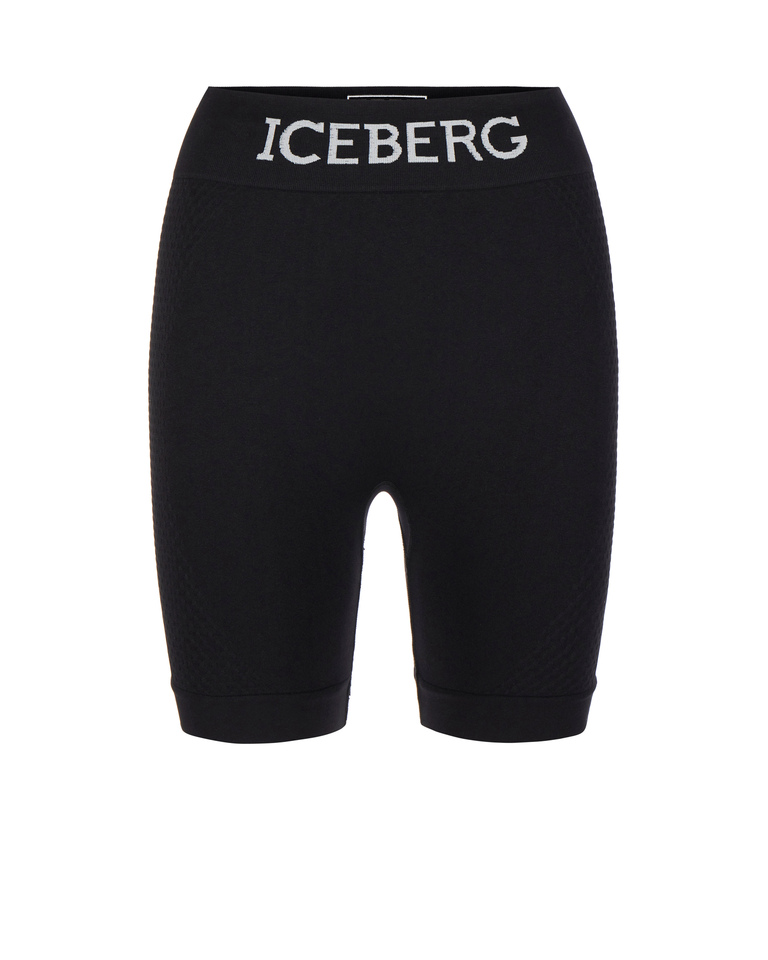 Black active shorts - FEMININE SPORT | Iceberg - Official Website
