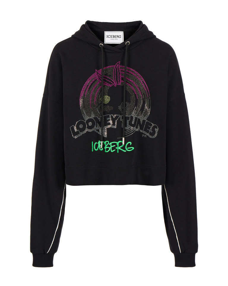 Looney Tunes cropped hoodie - carosello HP woman shoes | Iceberg - Official Website