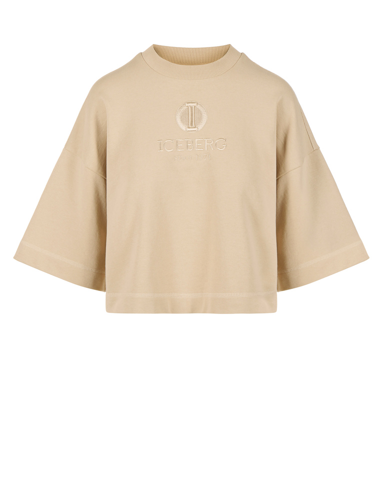 I monogram short-sleeved sweatshirt - Sweatshirts | Iceberg - Official Website