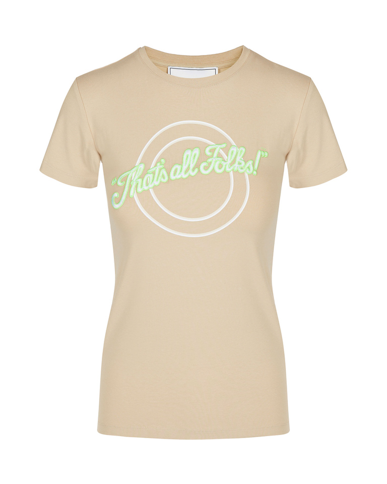 CNY That's all Folks t-shirt in caramel - LOONEY TUNES WOMAN | Iceberg - Official Website