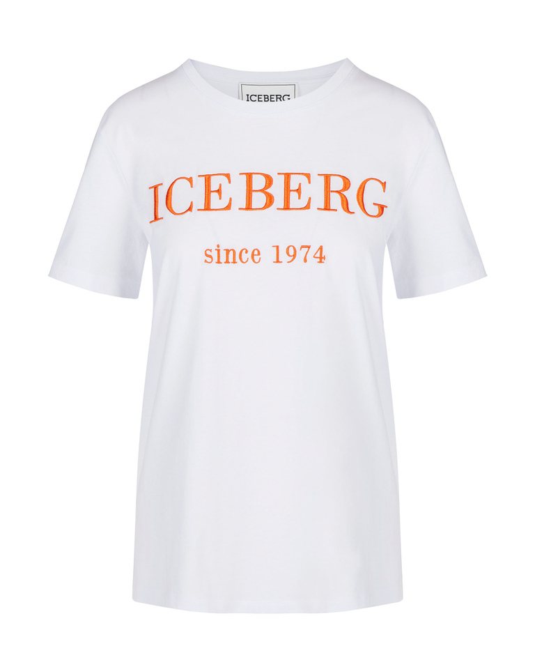 Heritage logo white t-shirt - PROMO UP TO 30%  | Iceberg - Official Website