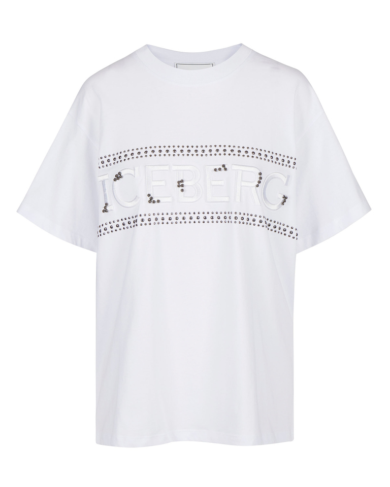 Studs logo t-shirt - Clothing | Iceberg - Official Website