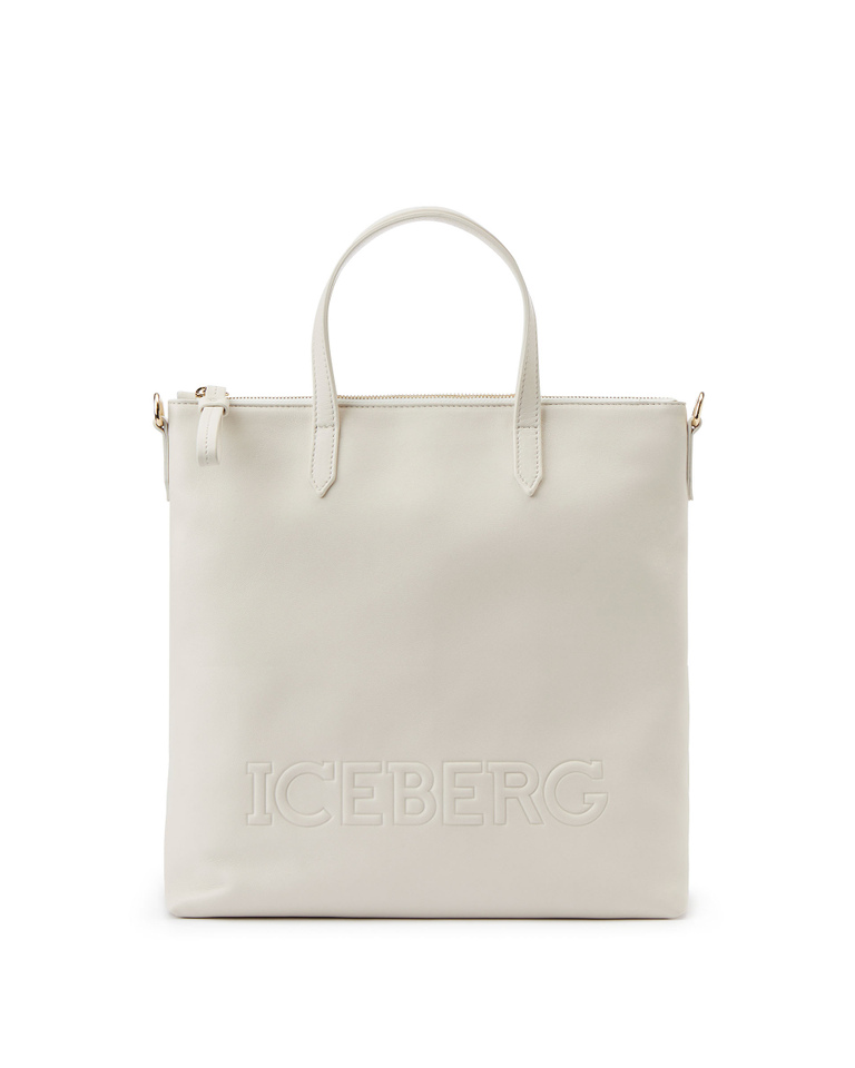 Embossed logo mini shopper bag - Bags & Belt | Iceberg - Official Website