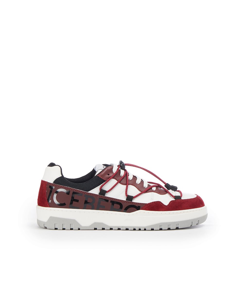 Nabuk and leather Okoro sneakers - Shoes & sneakers | Iceberg - Official Website
