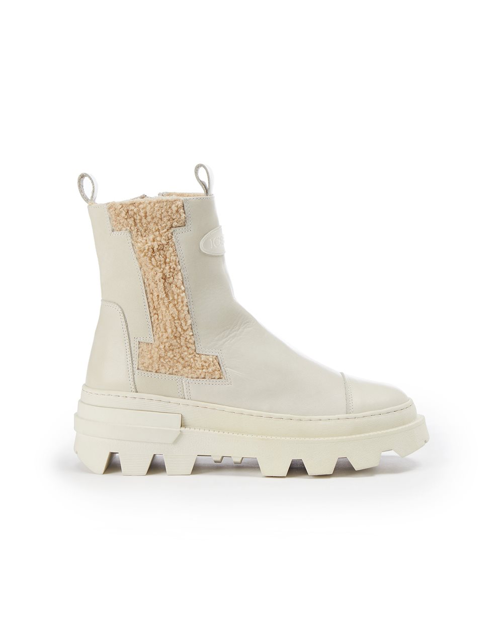 Leather ankle boots with logo - Woman | Iceberg - Official Website