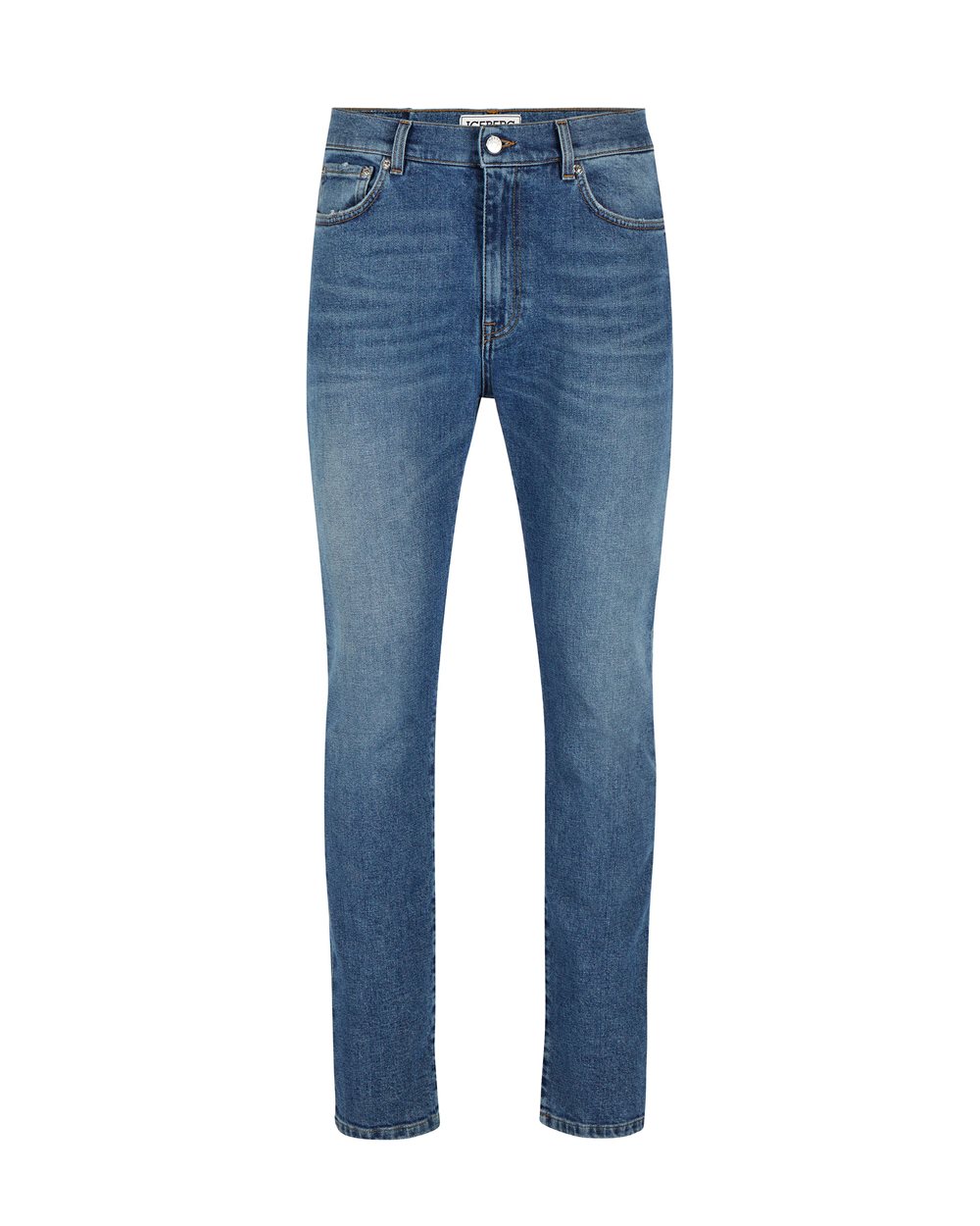 Faded 5-pocket blue jeans - TROUSERS AND JEANS | Iceberg - Official Website