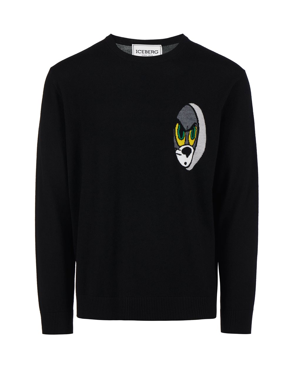 Jumper with cartoon detail and logo - SALE | Iceberg - Official Website