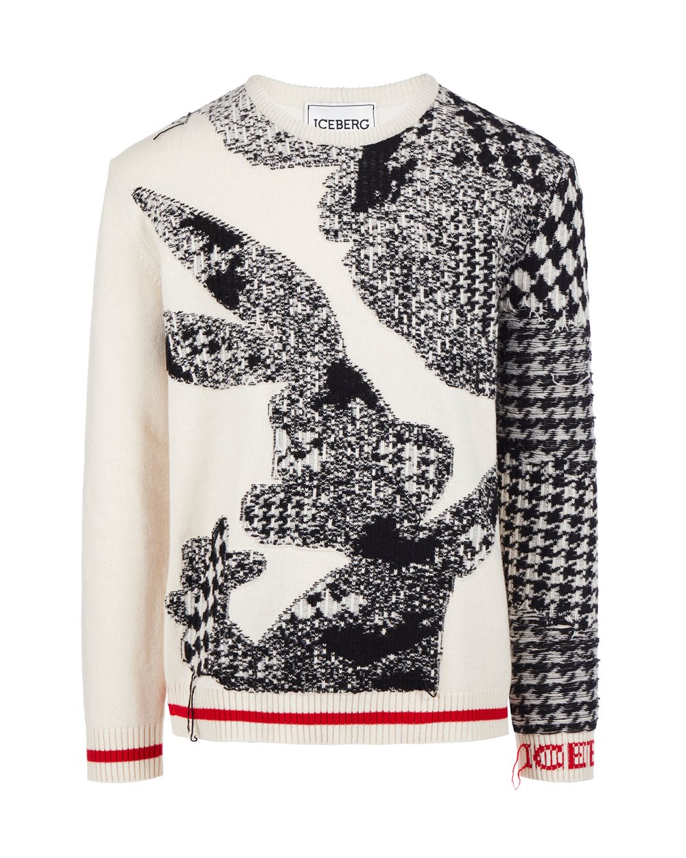 Sweater with cartoon detail - Man | Iceberg - Official Website