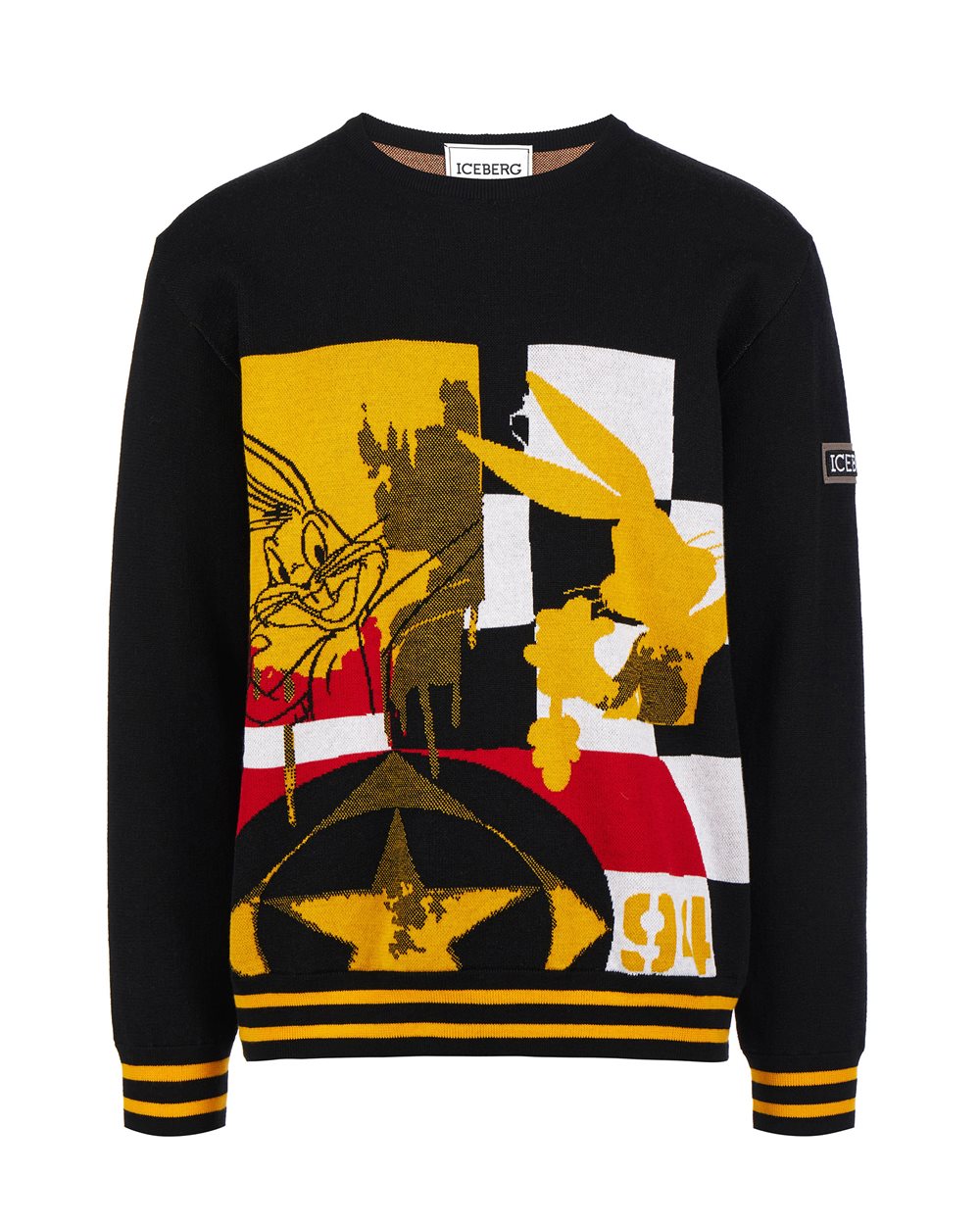 Sweater with cartoon detail - Clothing | Iceberg - Official Website