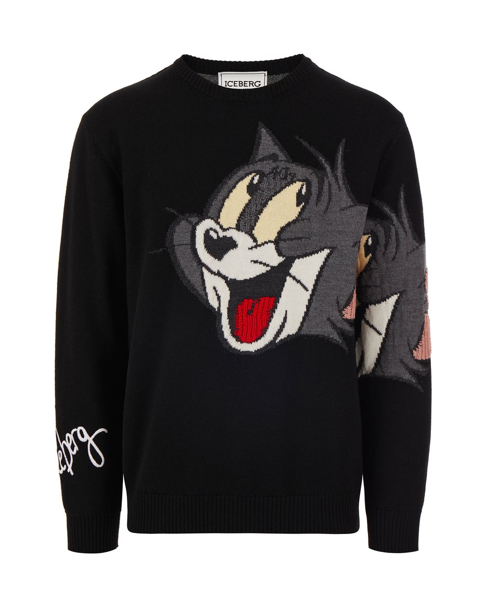 Sweater with cartoon detail - Knitwear | Iceberg - Official Website