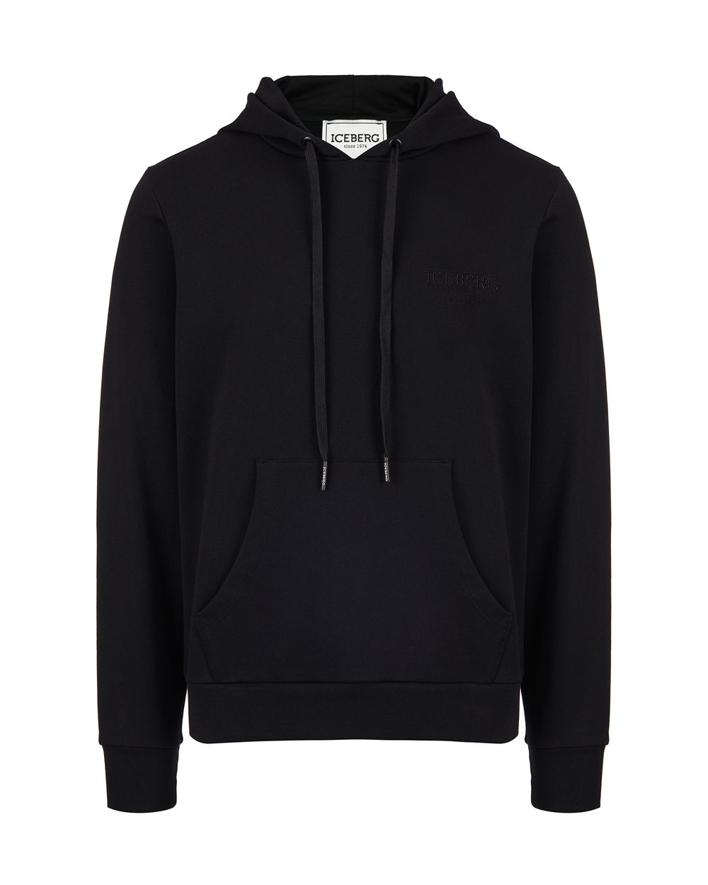 Sweatshirt with hood and logo - Sweatshirts | Iceberg - Official Website