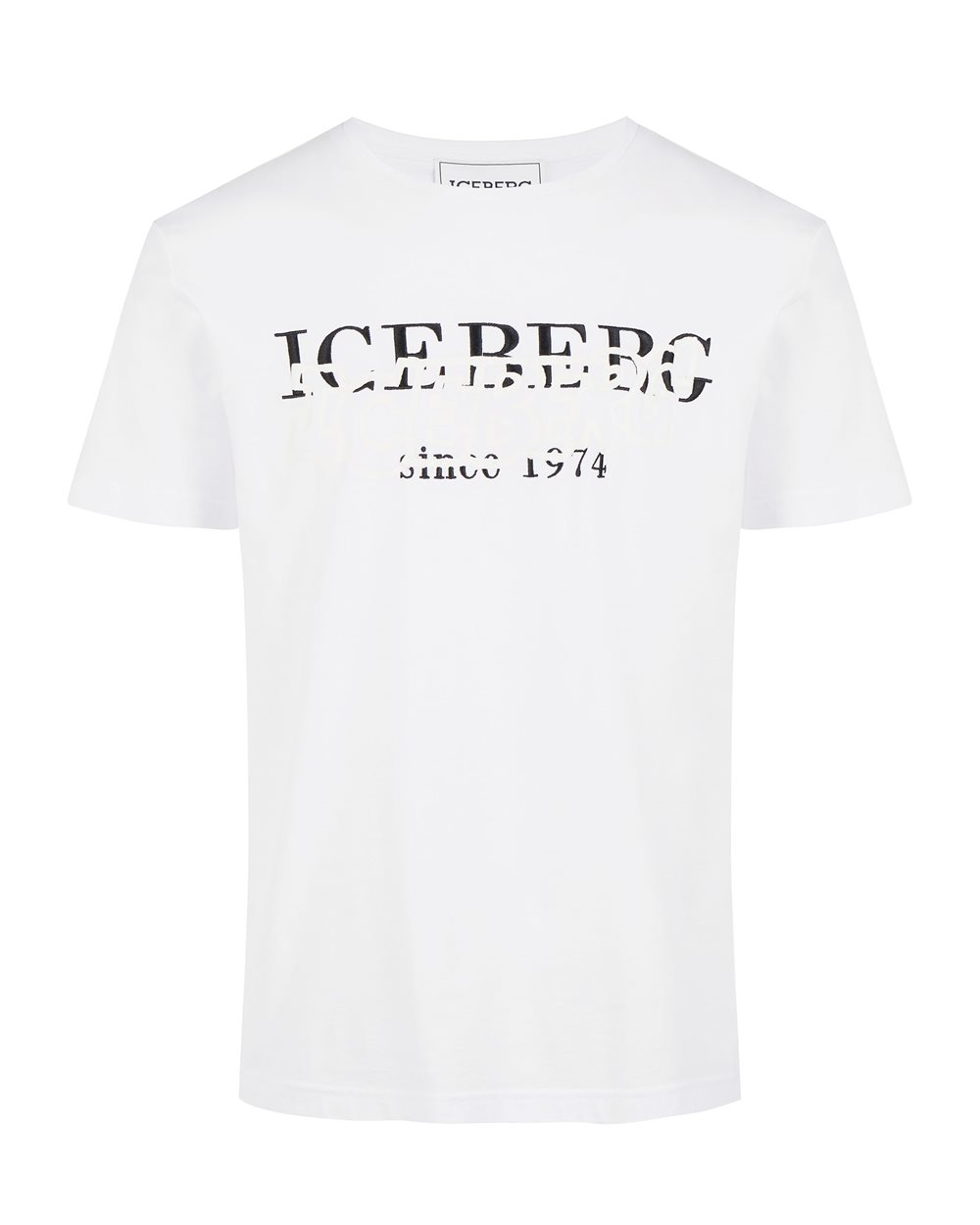 T-shirt bianca con doppio logo | Iceberg - Official Website