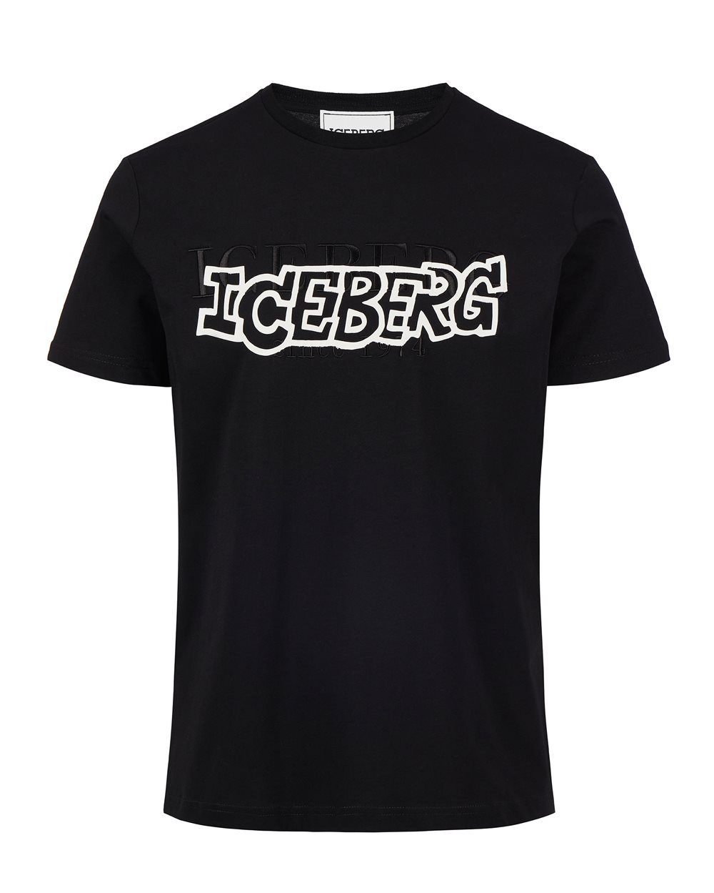 Black T-shirt with logo | Iceberg - Official Website
