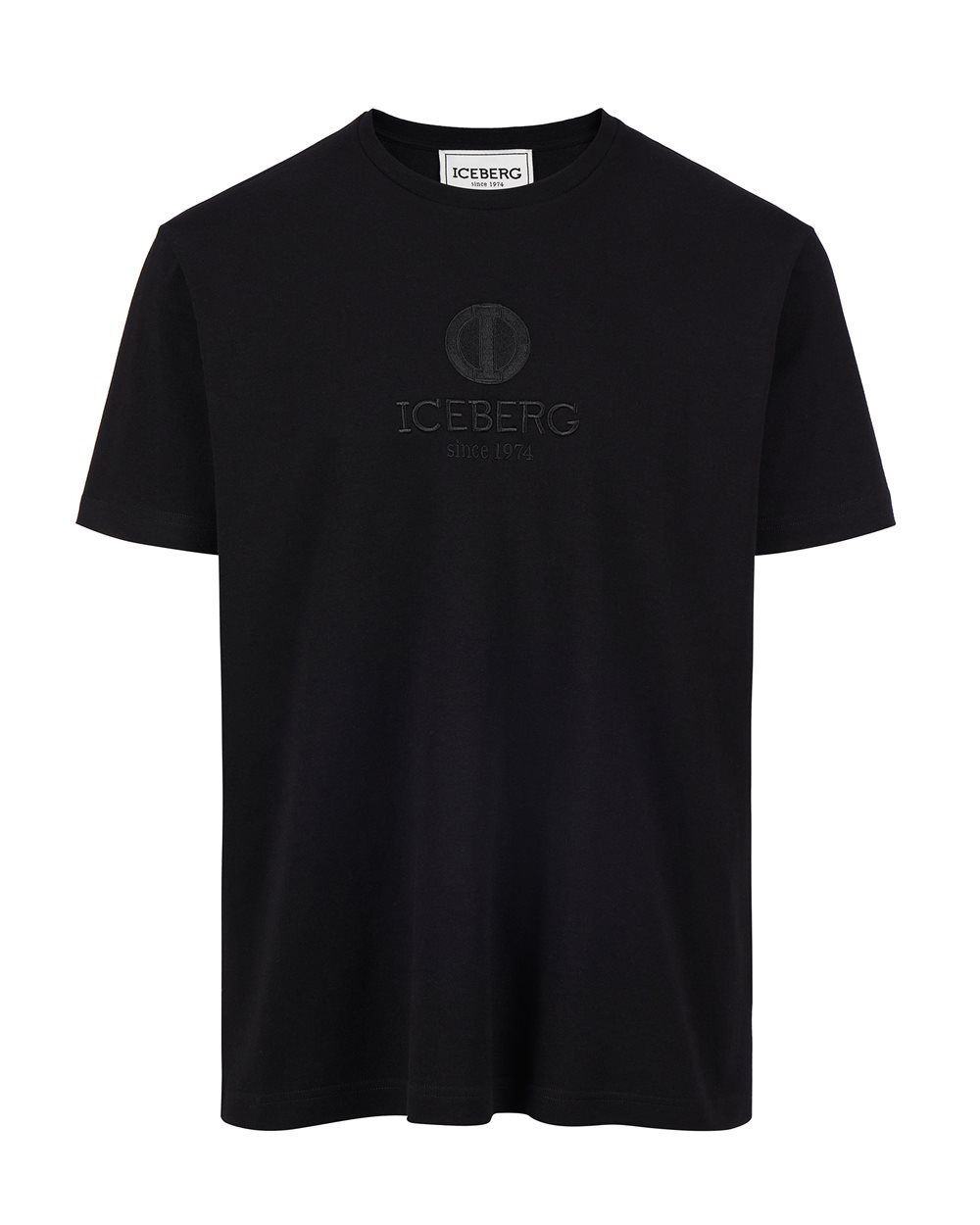 Black T-shirt with logo - T-SHIRT AND POLO | Iceberg - Official Website