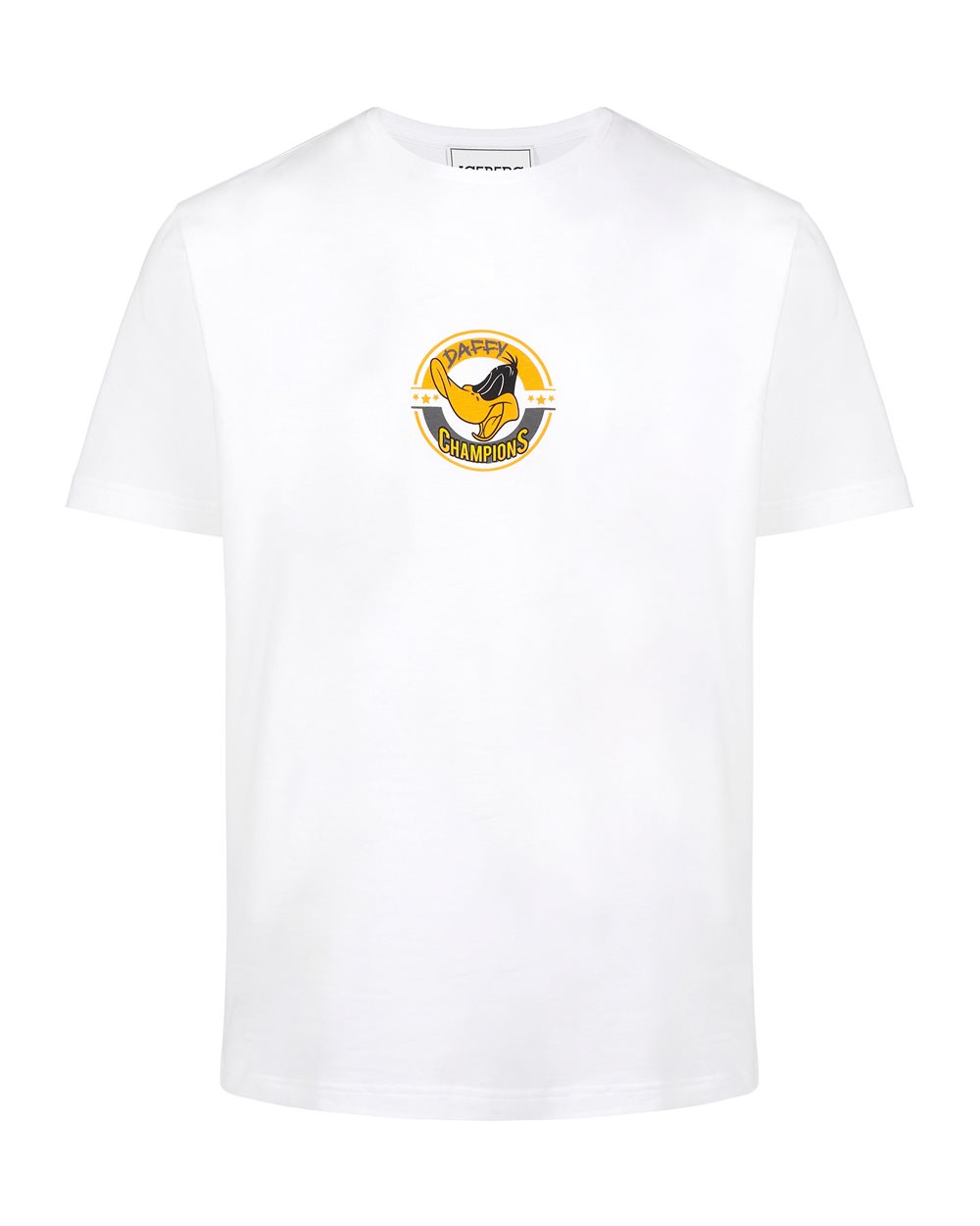 White T-shirt with cartoon detail and logo - T-shirts & polo | Iceberg - Official Website