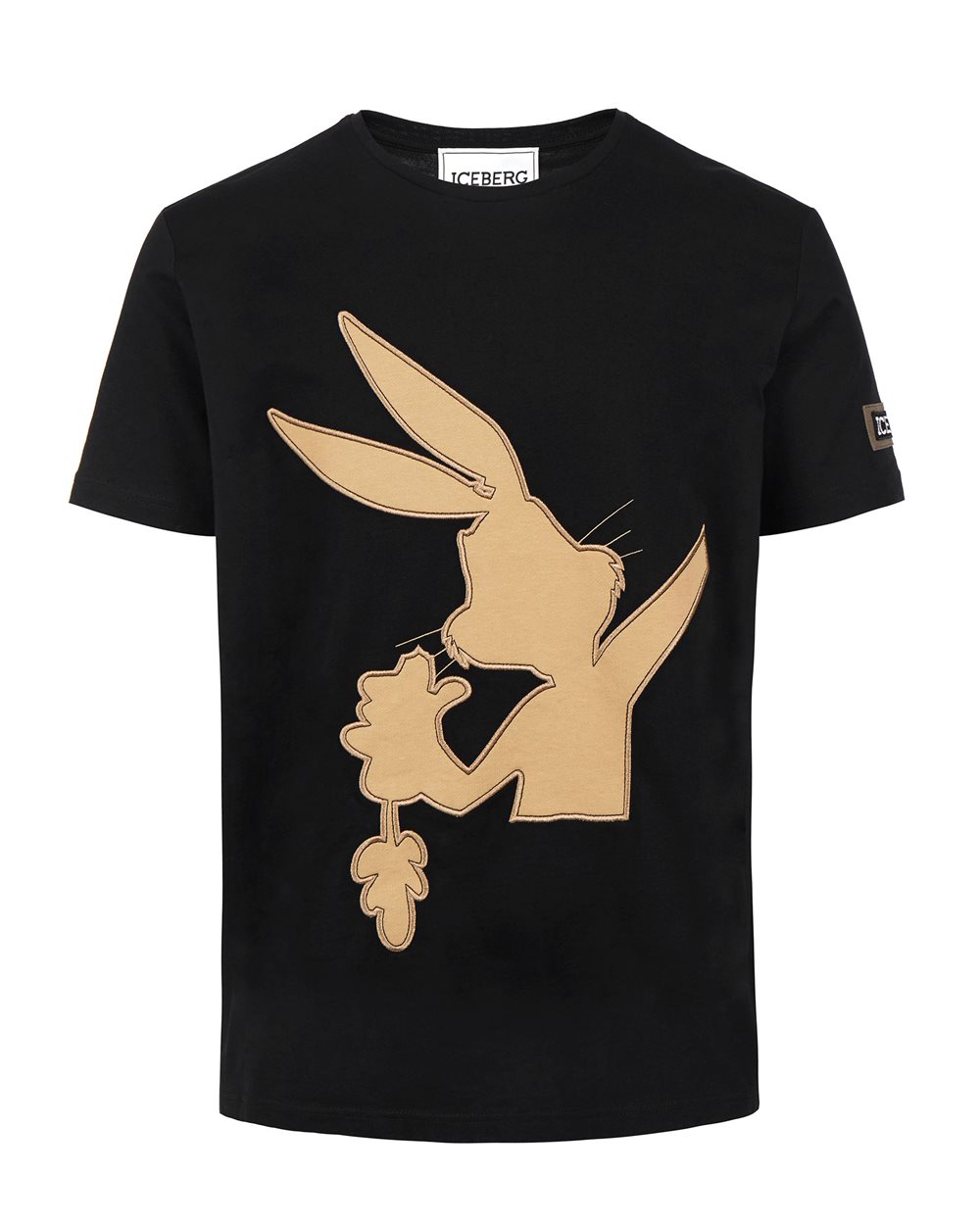 Black T-shirt with cartoon detail - T-shirts & polo | Iceberg - Official Website