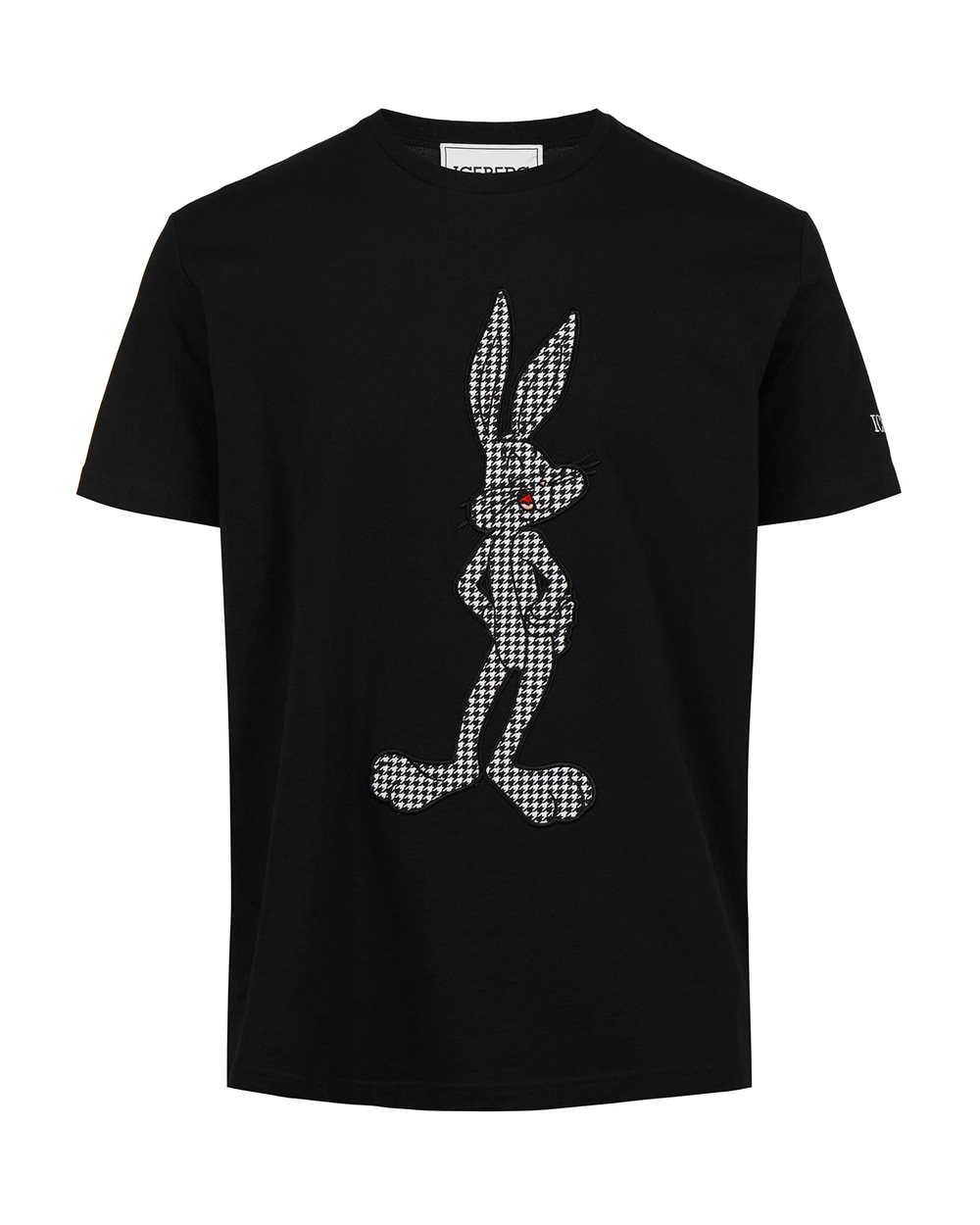 Maglietta nera con dettaglio cartoon - Abbigliamento | Iceberg - Official Website