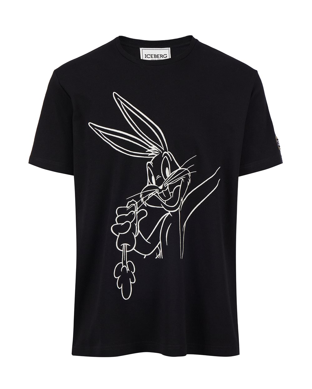Black T-shirt with cartoon detail - T-shirts & polo | Iceberg - Official Website