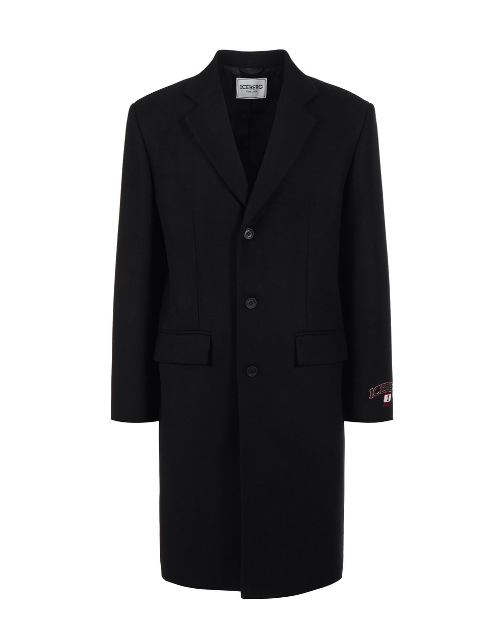 Wool cloth coat with logo -  ( SECONDO STEP DE ) PROMO SALDI UP TO 40% | Iceberg - Official Website