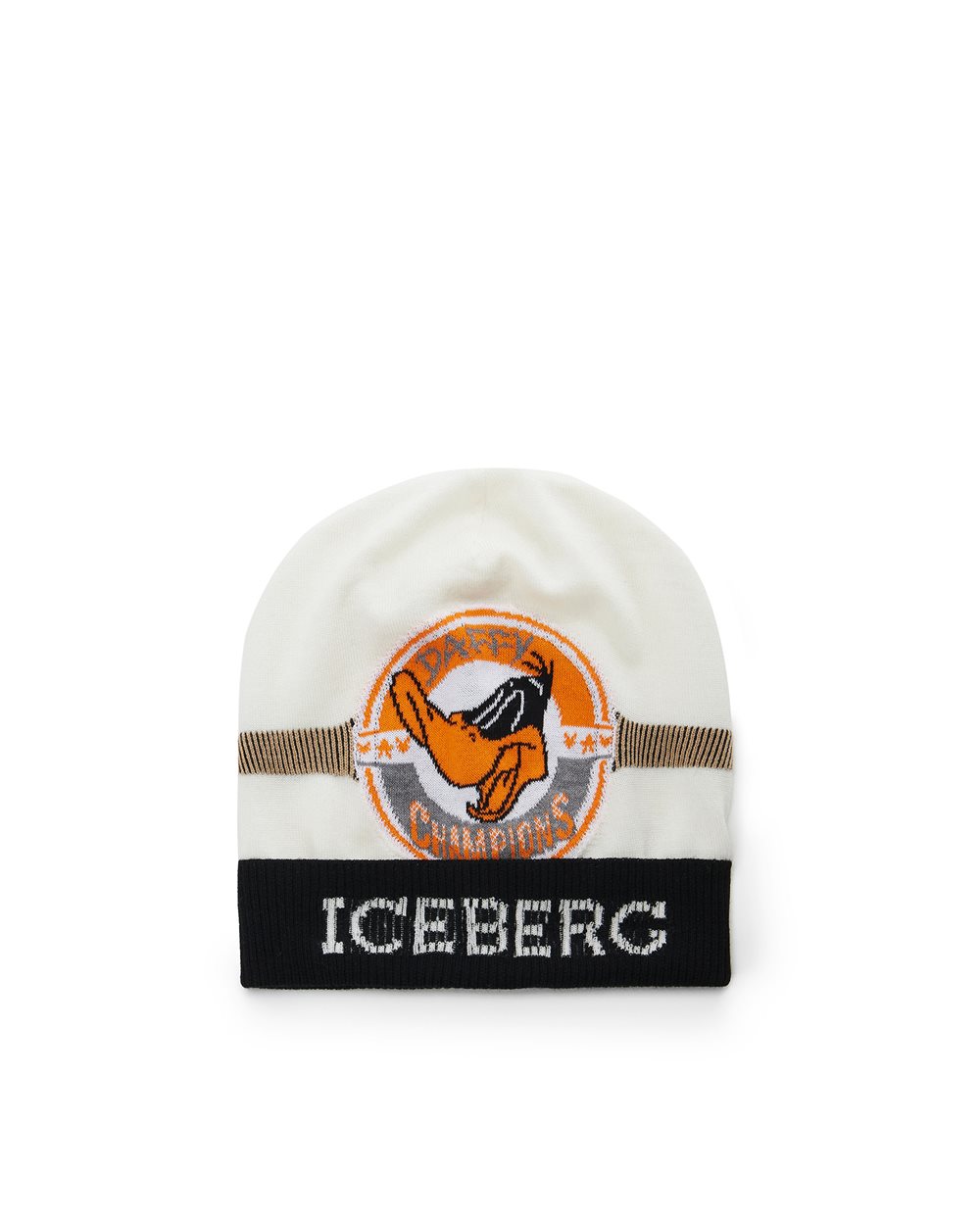 Beanie with cartoon detail and logo - Hats and Scarves | Iceberg - Official Website