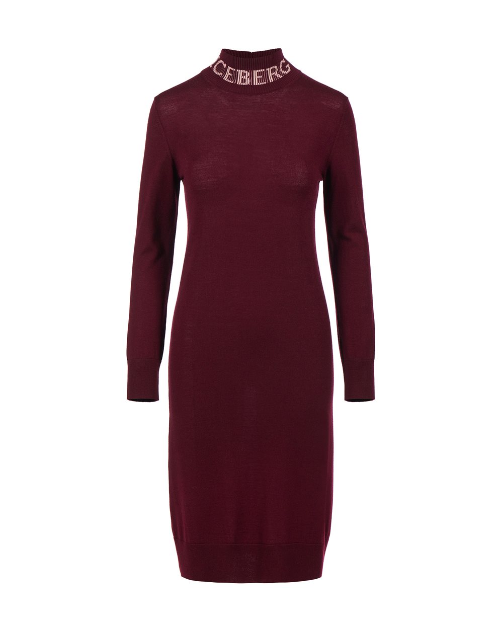 Knit dress with logo - Woman | Iceberg - Official Website