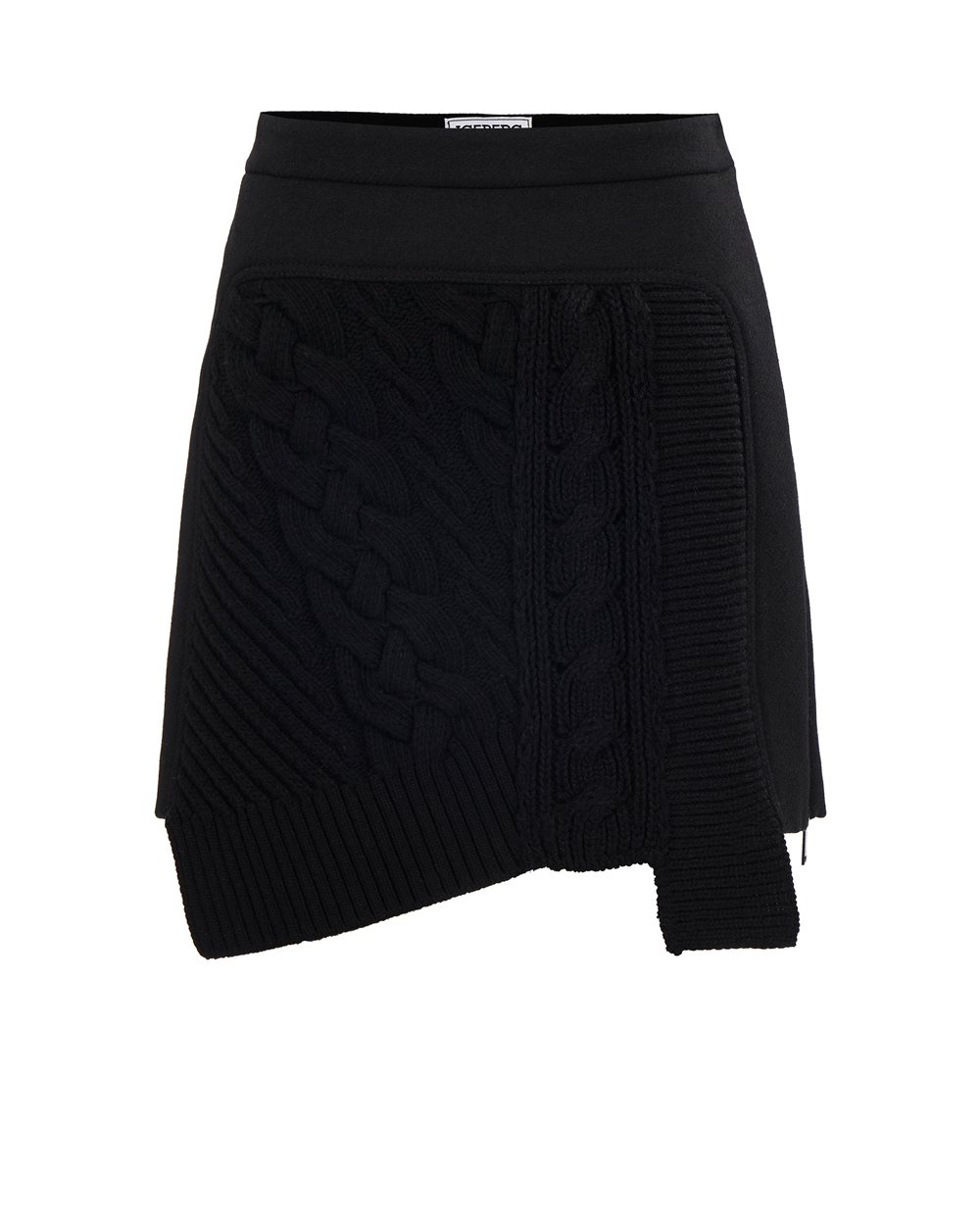 Mini skirt in wool and cloth - Fashion Show Woman | Iceberg - Official Website