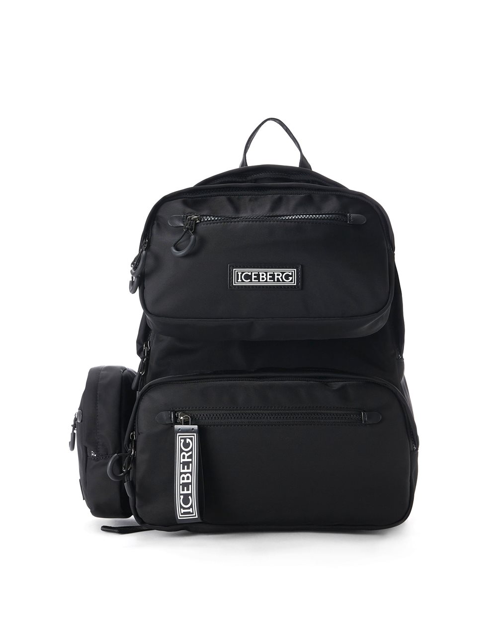 Multi-pocket backpack in nylon - Bags & Belts | Iceberg - Official Website