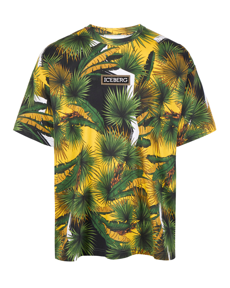 Palm print t-shirt - Carosello HP man SHOES | Iceberg - Official Website