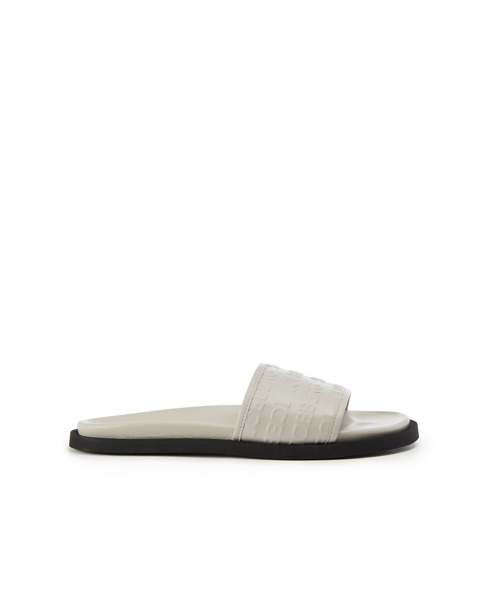 Slider sandal with logo - Shoes & sneakers | Iceberg - Official Website
