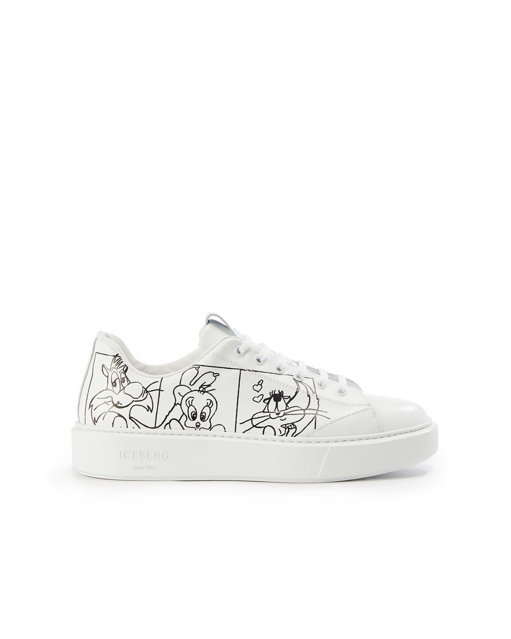 Snekares Carson with cartoon graphics - Shoes & sneakers | Iceberg - Official Website
