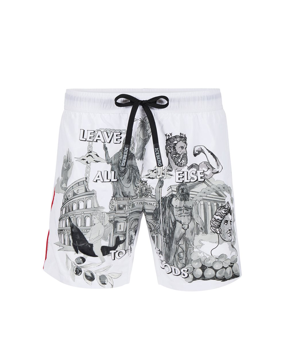 Swim trunks with logo - Beachwear | Iceberg - Official Website