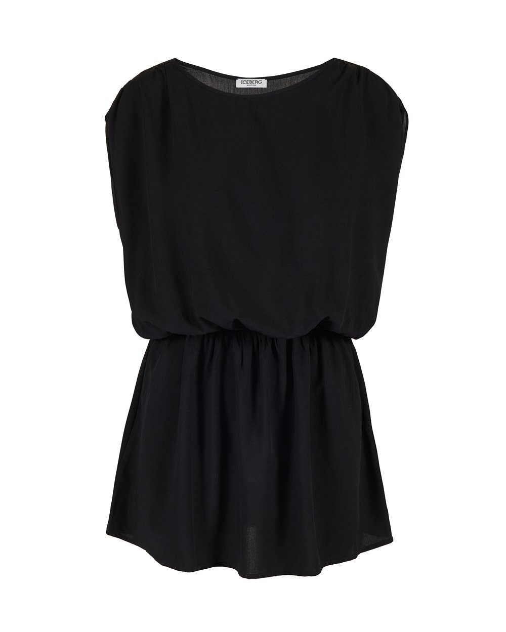 Black dress with logo - Beachwear | Iceberg - Official Website