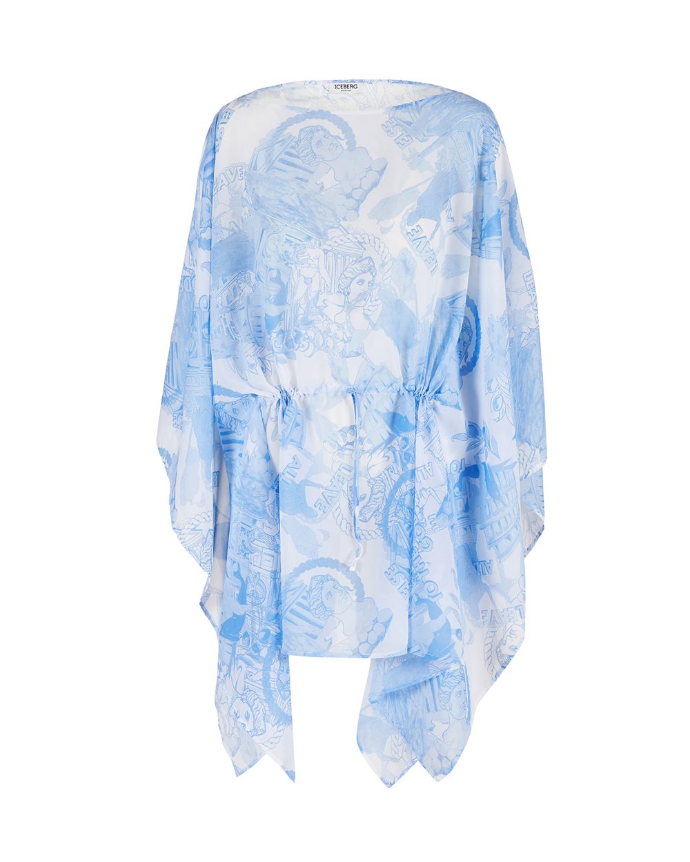 Caftan with allover Roma print | Iceberg - Official Website