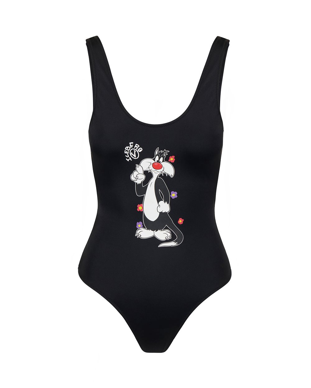 One-piece swimsuit with cartoon graphics - Beachwear | Iceberg - Official Website