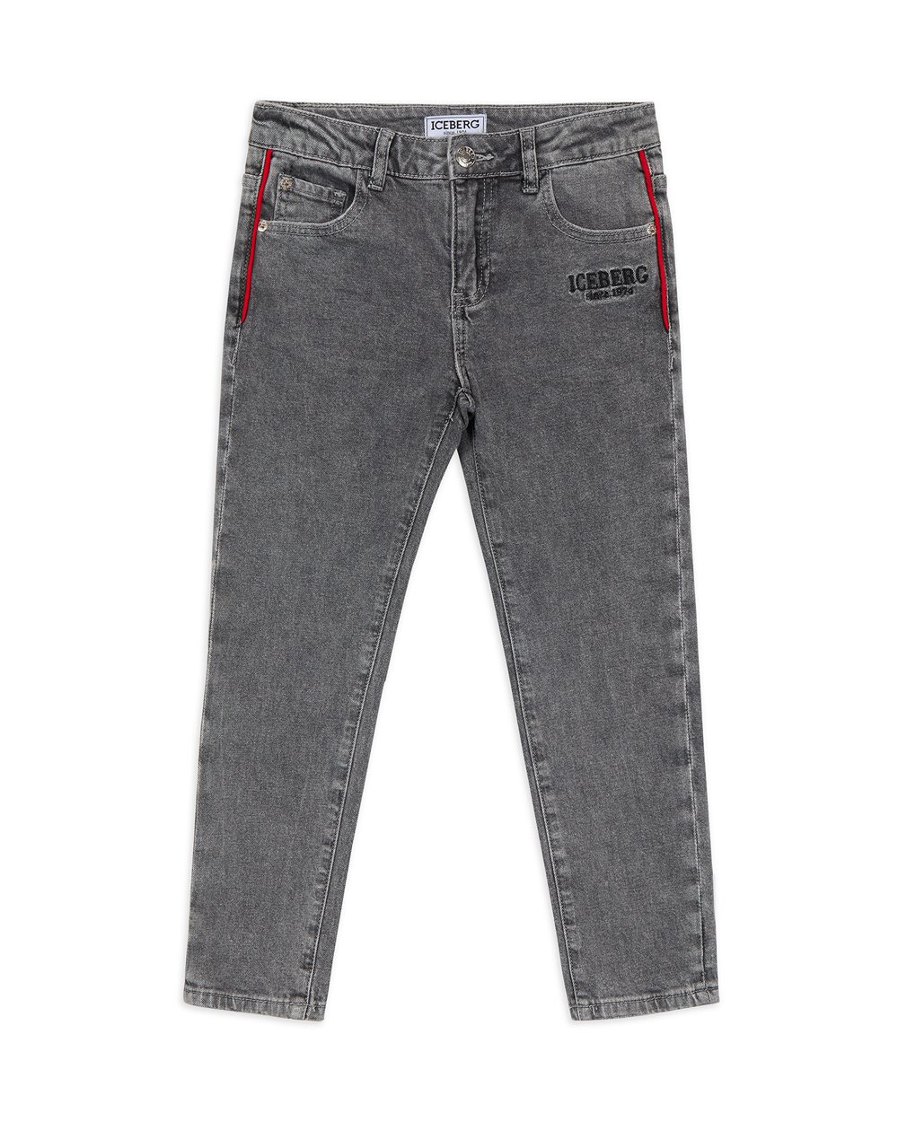 Jeans with logo - Kids | Iceberg - Official Website