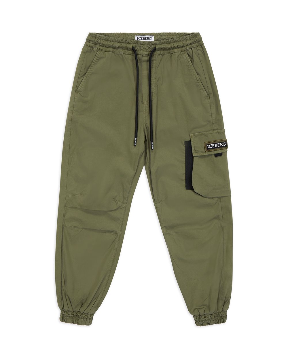 Cargo trousers with logo - Boy | Iceberg - Official Website