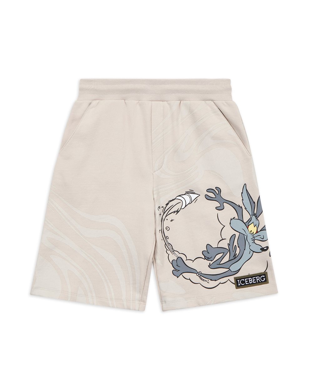 Shorts with cartoon graphics and logo - Boy | Iceberg - Official Website