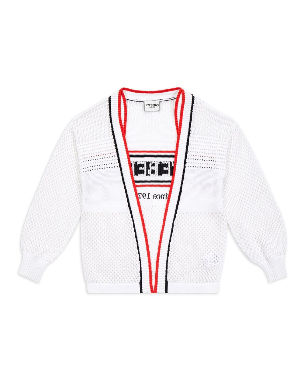 Cardigan with logo - Girl | Iceberg - Official Website