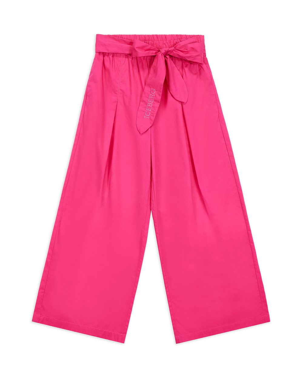 Palazzo trousers with logo - Kids | Iceberg - Official Website
