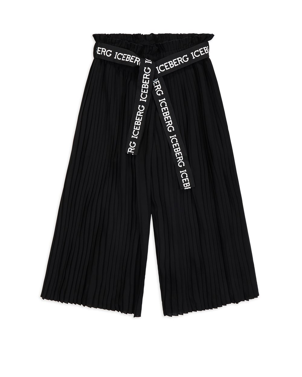 Palazzo trousers with logo - Kids | Iceberg - Official Website